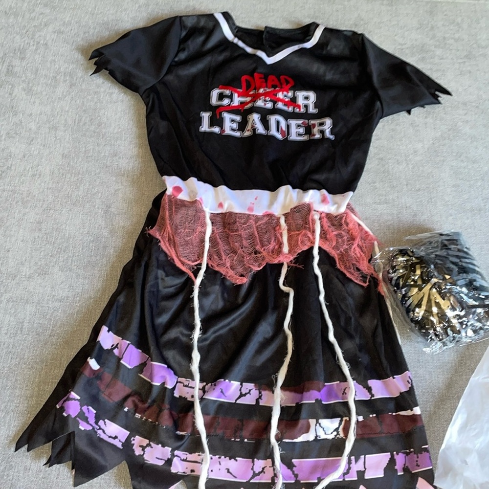 Dead Cheerleader Halloween Costume-Size Medium